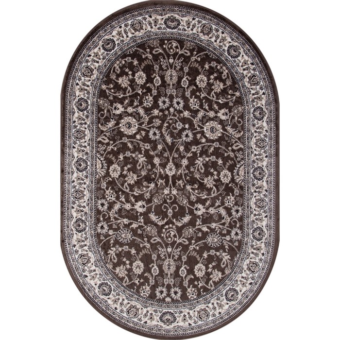Ковёр овальный Valencia deluxe, размер 200x300 см, цвет brown
