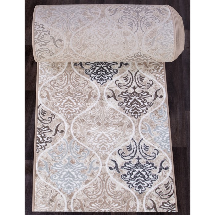 

Ковровая дорожка Valencia deluxe, размер 100x2500 см, цвет cream-brown