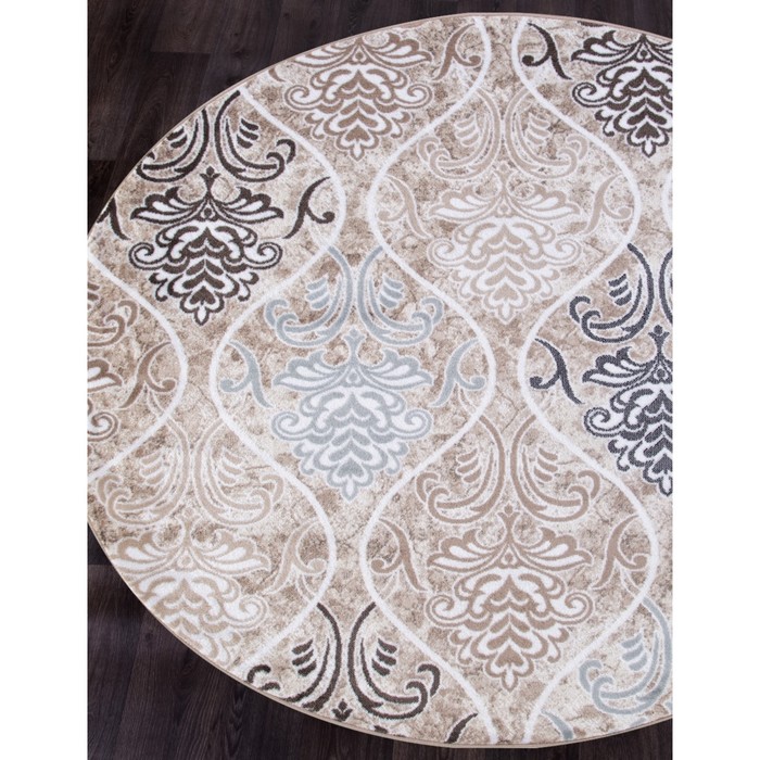 

Ковёр круглый Valencia deluxe, размер 150x150 см, цвет cream-brown