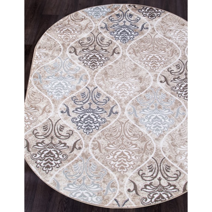 

Ковёр овальный Valencia deluxe, размер 200x300 см, цвет cream-brown