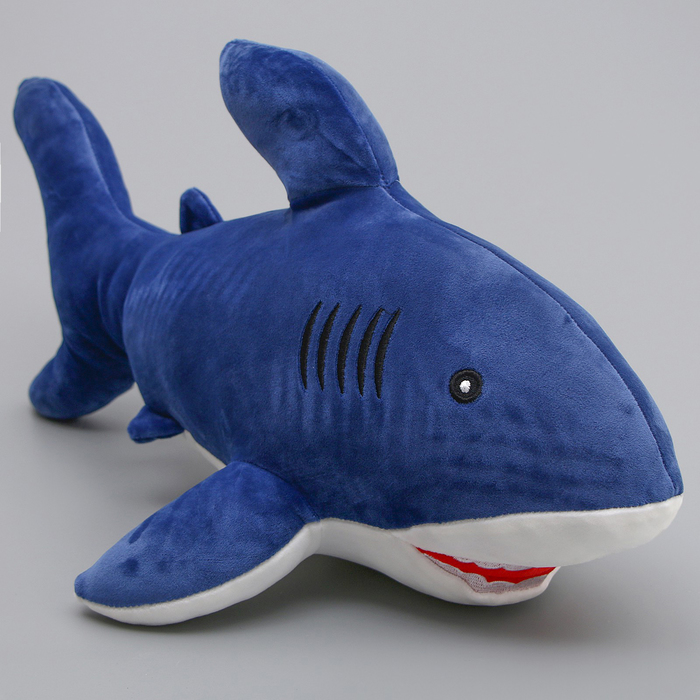 цена Мягкая игрушка «Акула», 55 см, цвет синий