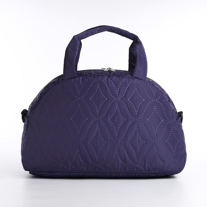 фото Сумка спортивная на молнии, наружный карман, длинный ремень, цвет сиреневый lucky mark