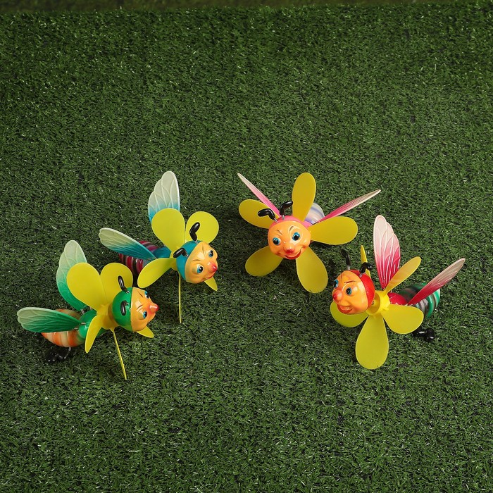 Декоративный штекер "Пчёлка" с пропеллером, микс