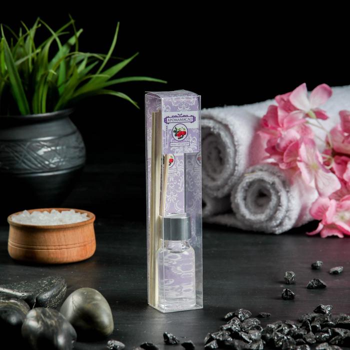 Диффузор ароматический "Флора" 10 мл, палочки 4шт, аромат лесные ягоды