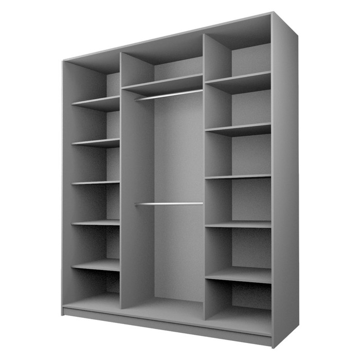 

Шкаф-купе 2-х дверный Max 2/99, 2200×600×2300 мм, цвет ясень анкор тёмный / стекло белое