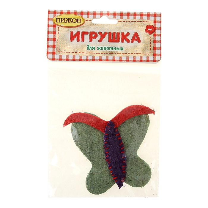 Игрушка из люфы "Бабочка", 8,5 см, микс цветов