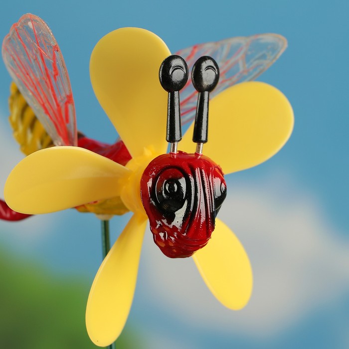 Декоративный штекер "Кузнечик" с пропеллером, микс