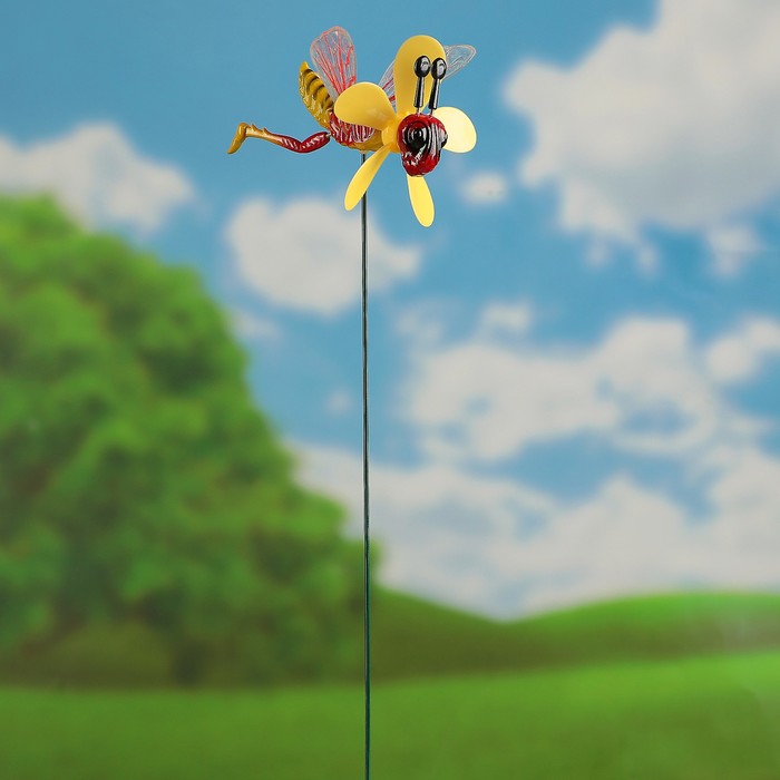 Декоративный штекер "Кузнечик" с пропеллером, микс