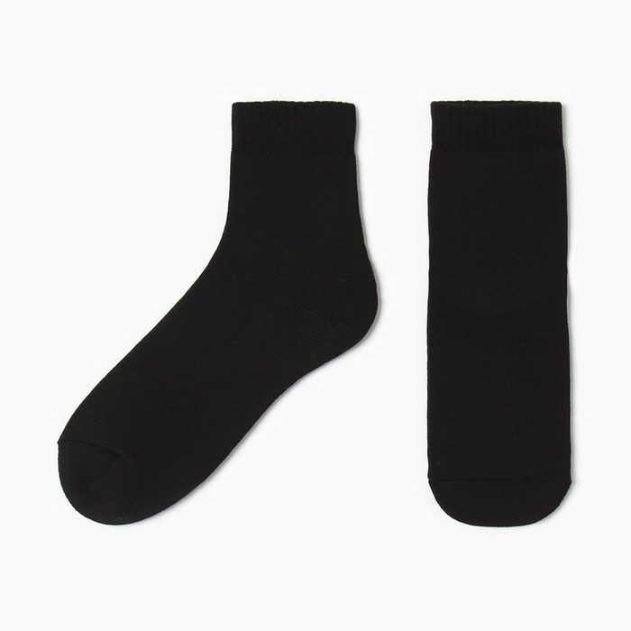 Носки женские махровые MINAKU, цвет черный, р-р 36-39 (23-25 см)