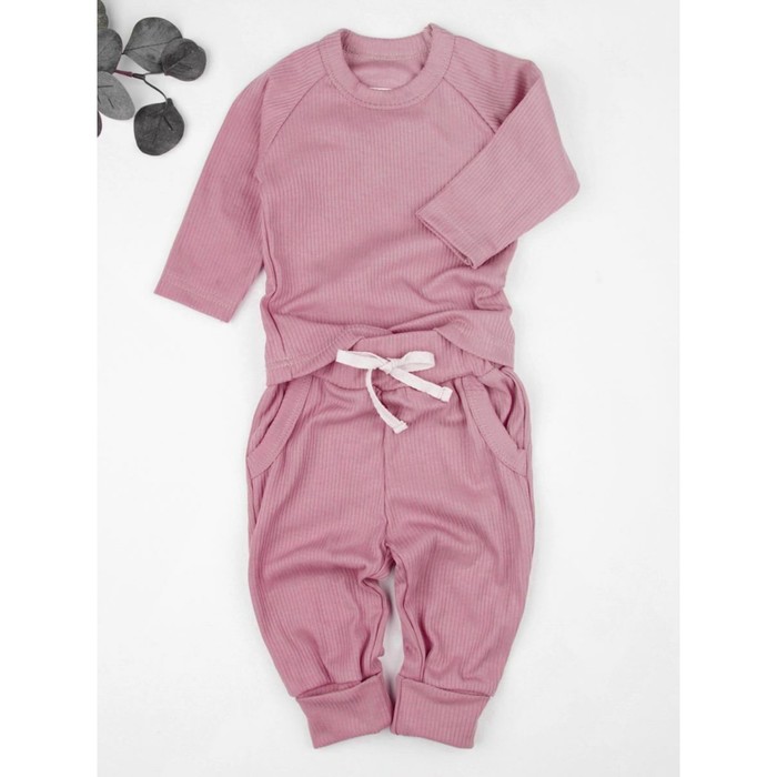 Кофточка и ползунки детские Fashion, рост 74 см, цвет розовый