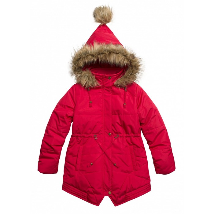 Куртка для девочек, рост 128 см, цвет малиновый куртка для девочек рост 128 см цвет лёд