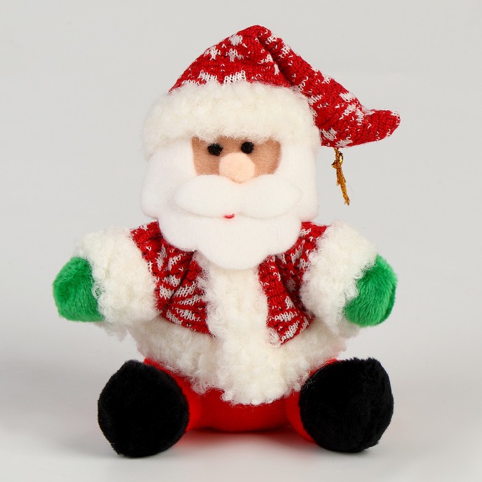 Мягкая игрушка «Новый год» на подвесе, виды МИКС мягкая игрушка без бренда кукла снежинка на подвесе виды микс