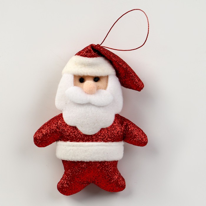 Мягкая игрушка «Дед мороз» на подвесе, цвет МИКС мягкая игрушка зайка с бантом на подвесе цвет микс