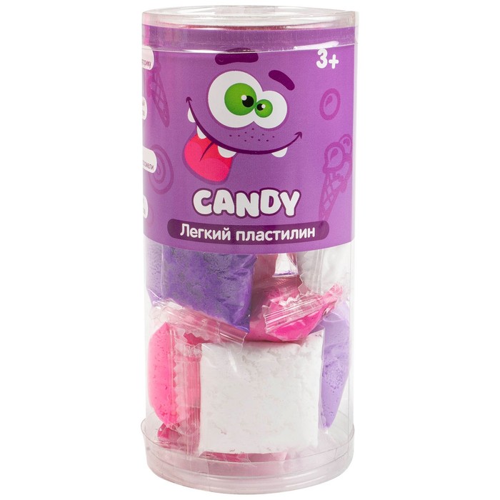 Лёгкий пластилин Crazy Clay, набор Candy (mini) «Сладкая карамель»