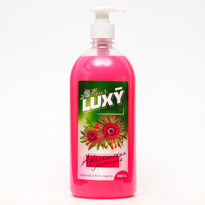 Крем-мыло жидкое Luxy Fleur африканская ромашка с дозатором,1 л крем мыло жидкое luxy fleur с дозатором африканская ромашка 500 мл