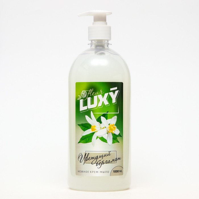 

Крем-мыло жидкое Luxy Fleur цветущий бергамот с дозатором,1 л