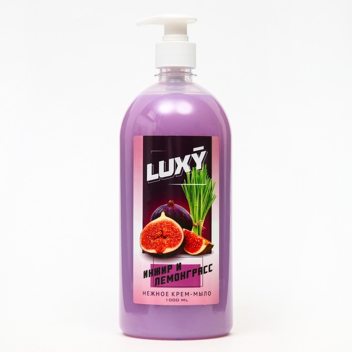 

Крем-мыло жидкое Luxy инжир и лемонграсс с дозатором, 1 л