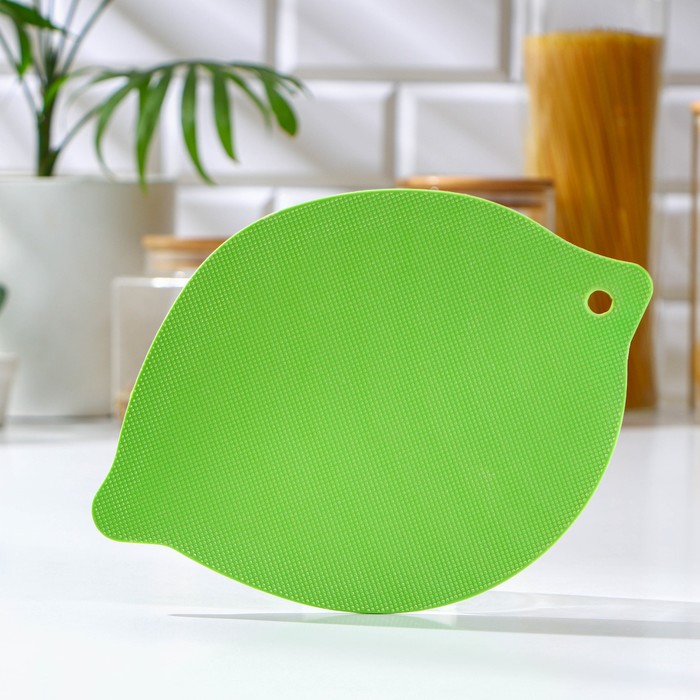 Доска разделочная 15х21,5 см "Листик", цвета МИКС