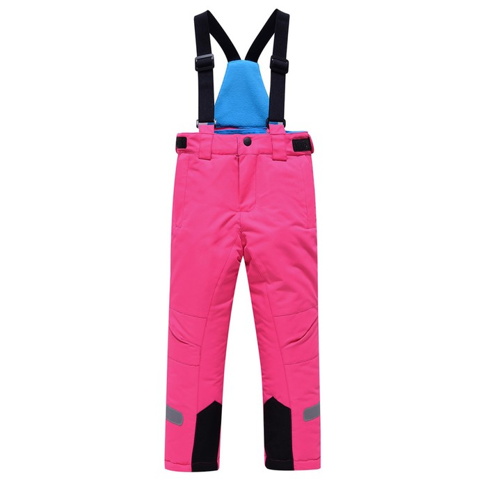 Брюки горнолыжные для девочки, рост 122 см, цвет розовый