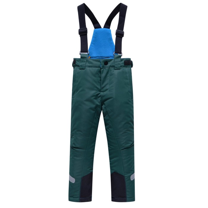 Брюки горнолыжные для девочки, рост 128 см, цвет тёмно-зелёный брюки для девочки цвет зелёный рост 128