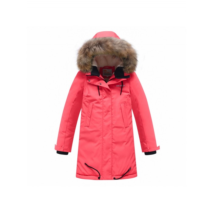 Парка зимняя для девочки, рост 146 см, цвет розовый куртка зимняя удлиненная для девочки рост 146 см