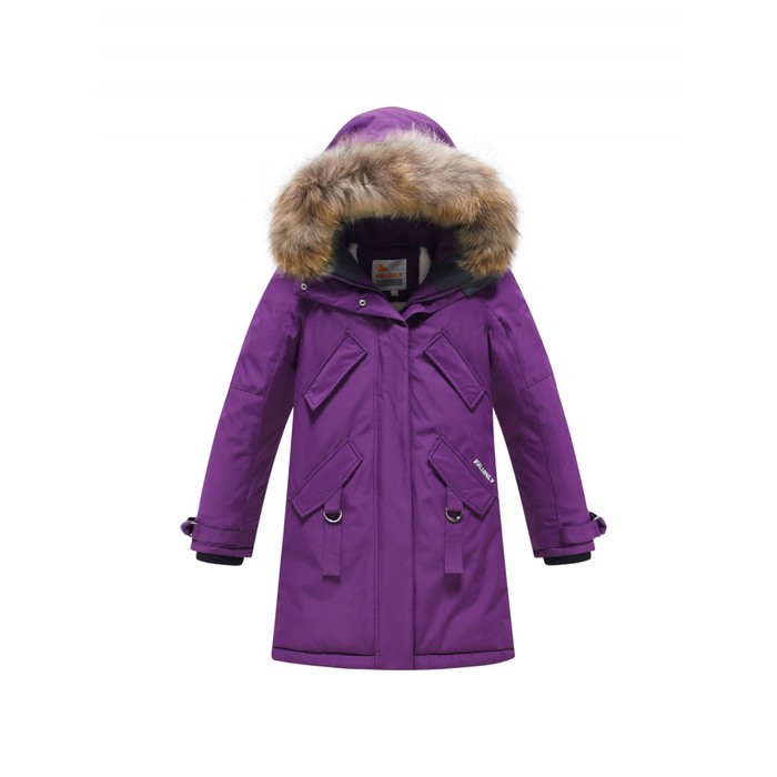 Парка зимняя для девочки, рост 146 см, цвет фиолетовый куртка зимняя удлиненная для девочки рост 146 см