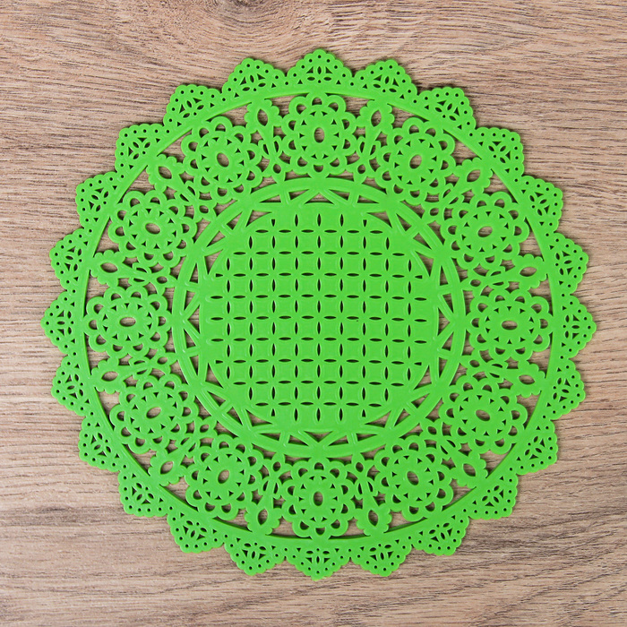 Набор подставок под горячее, 2 шт, 16 см "Ажур", цвета МИКС