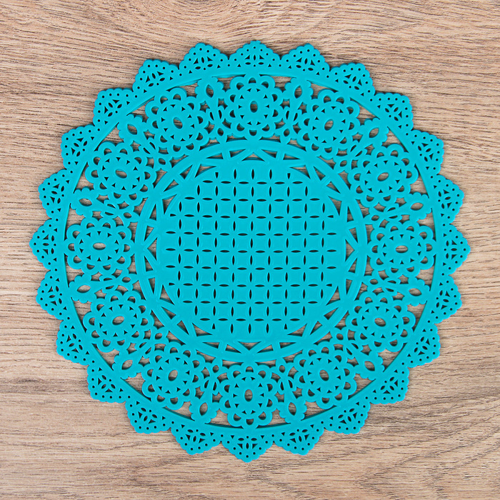 Набор подставок под горячее, 2 шт, 16 см "Ажур", цвета МИКС