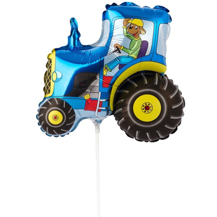 Шар фольгированный 14 «Трактор синий», фигура шар фольгированный 32 фигура синий трактор 80 45 в инд уп