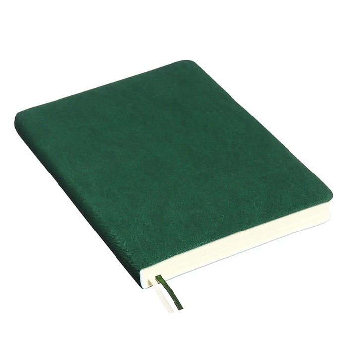 фото Ежедневник датированный 2024 a5 176 листов, devente.nobile, мягкая обложка из искусственной кожи, ляссе, кремовый блок 70 г/м2, зелёный