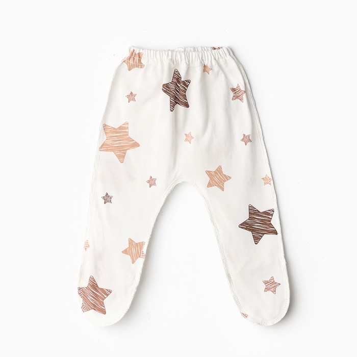 Костюм (распашонка, ползунки, чепчик) Bloom Baby Звездочки, р. 62 см, молочный