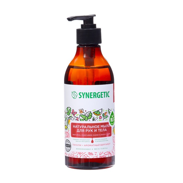 

Подарочный набор SYNERGETIC: гель для душа, 380 мл + мыло для рук и тела, 380 мл