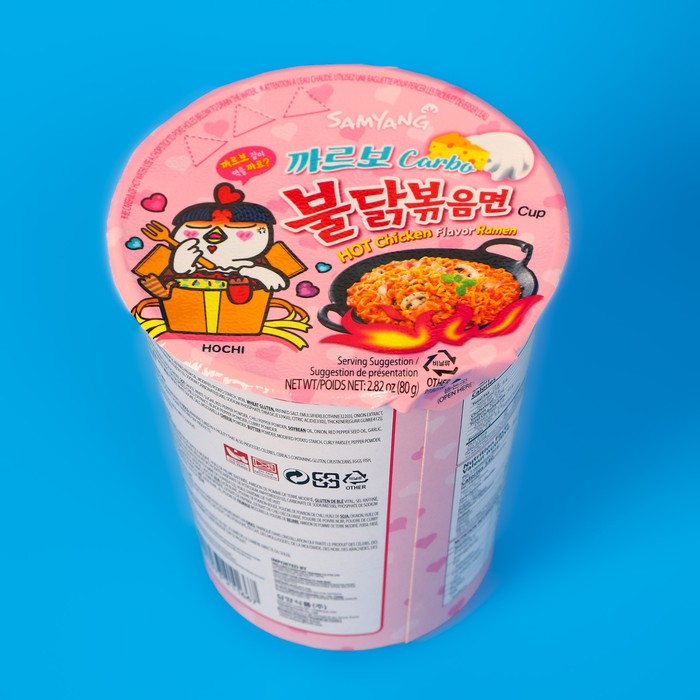 

Лапша быстрого приготовления "ХОТ ЧИКЕН КАРБОНАРА" со вкусом курицы в соусе, острая, 80 г