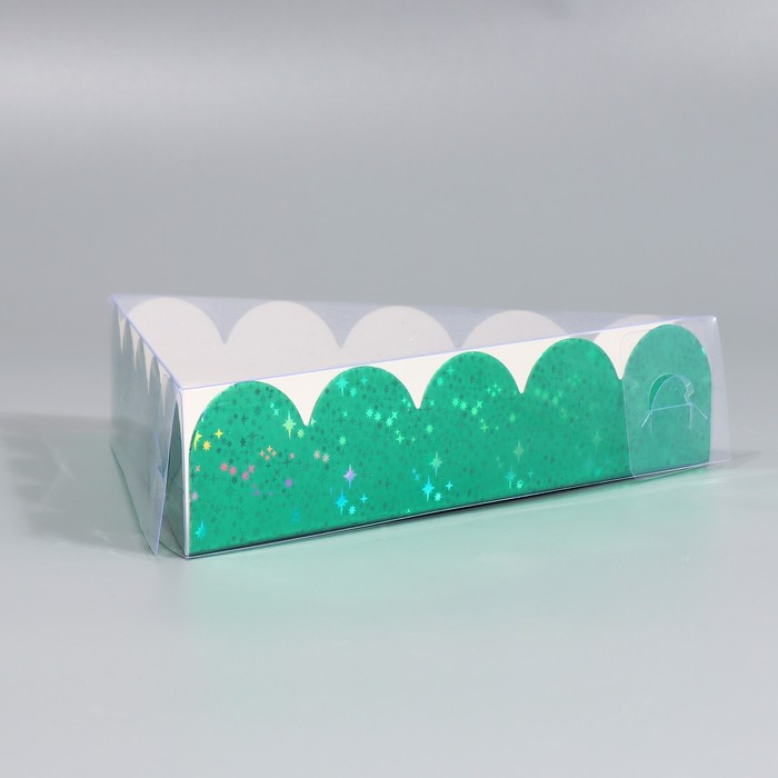 

Коробка для кондитерских изделий с PVC крышкой «С Новым годом», 18 х 3 см