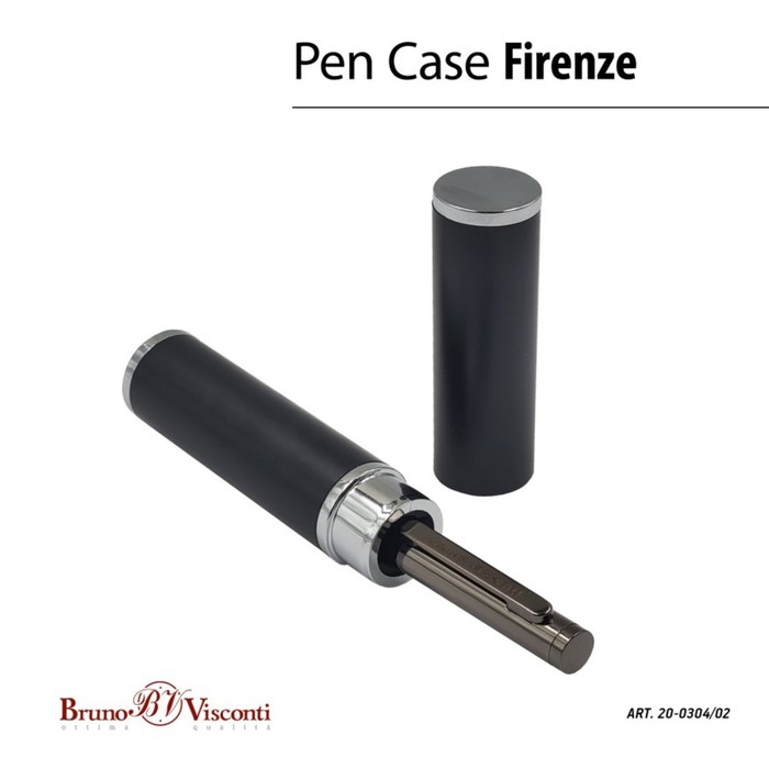 

Ручка шариковая поворотная, 1.0 мм, BrunoVisconti FIRENZE, стержень синий, металлический корпус Soft Touch чёрная сталь, в тубусе