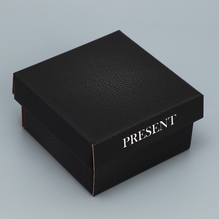 Коробка подарочная складная, упаковка, «Present», 12 х 12 х 6.5 см коробка складная present