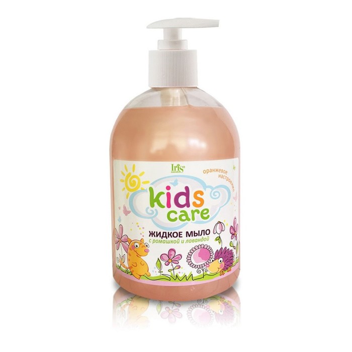 Мыло жидкое детское Iris Cosmetic Kids Care, с ромашкой и лавандой, 500 мл мыло жидкое iris cosmetic мыло жидкое детское kids care с ромашкой и лавандой