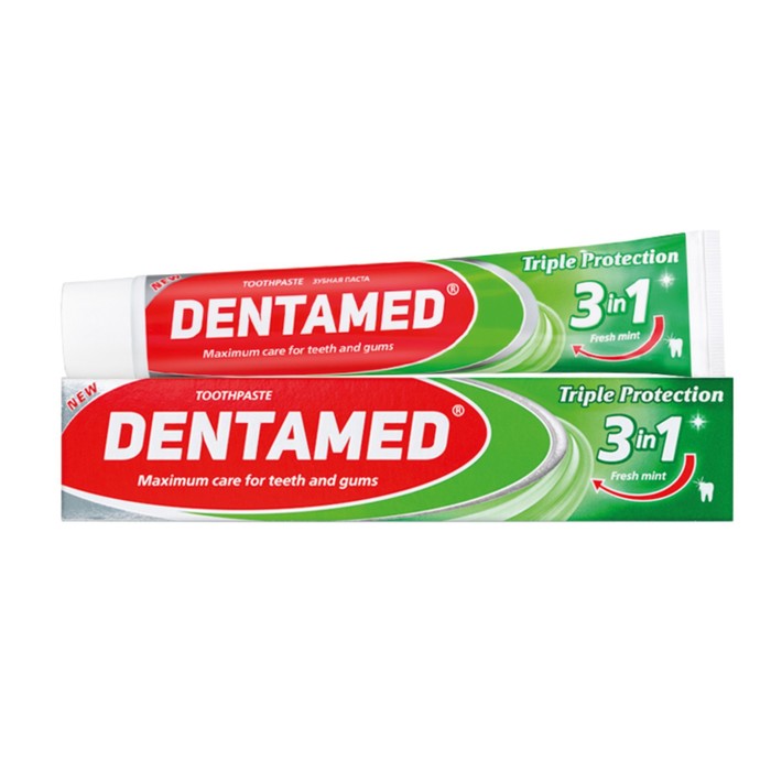 Зубная паста DENTAMED Triple Protection, 100 гр паста зубная dentamed
