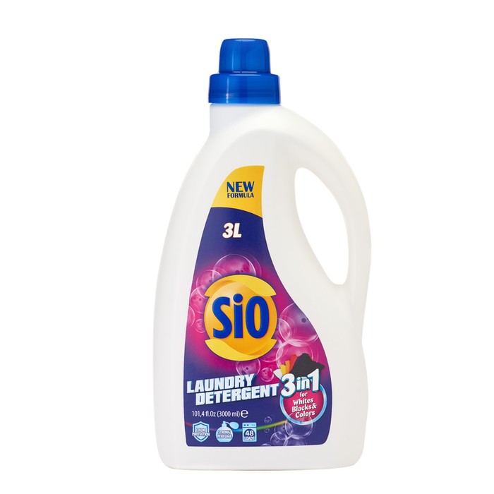 

Гель для стирки белья Sio, 3 в 1, 3 л