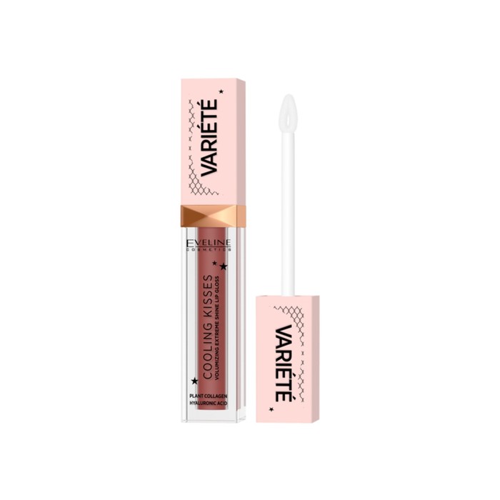 

Блеск для губ Eveline Variété Cooling Kisses, тон 04, с охлаждающим эффектом, 6.8 мл