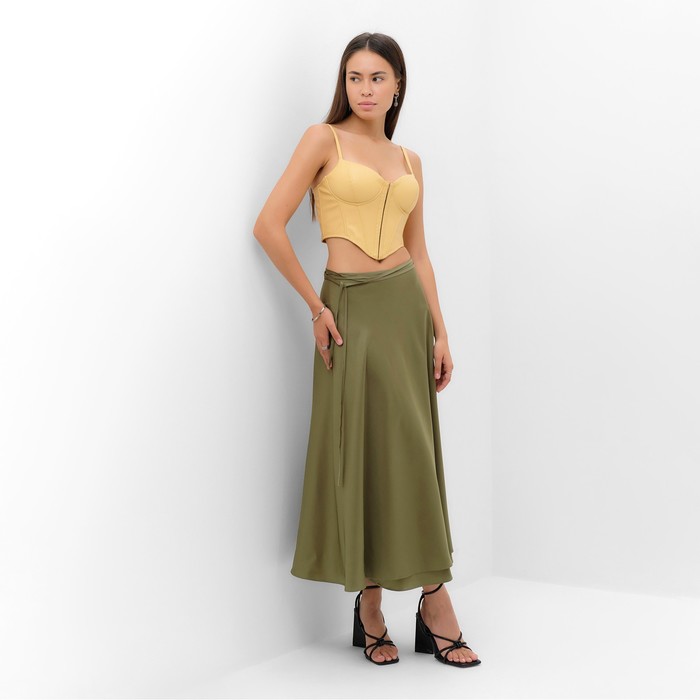 

Юбка женская на запах MIST Classic Collection, р. S-M, хаки