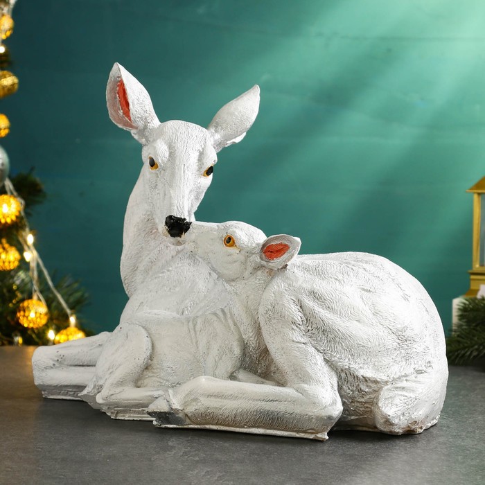 

Фигура "Косуля с малышом" серебро, 26х38см