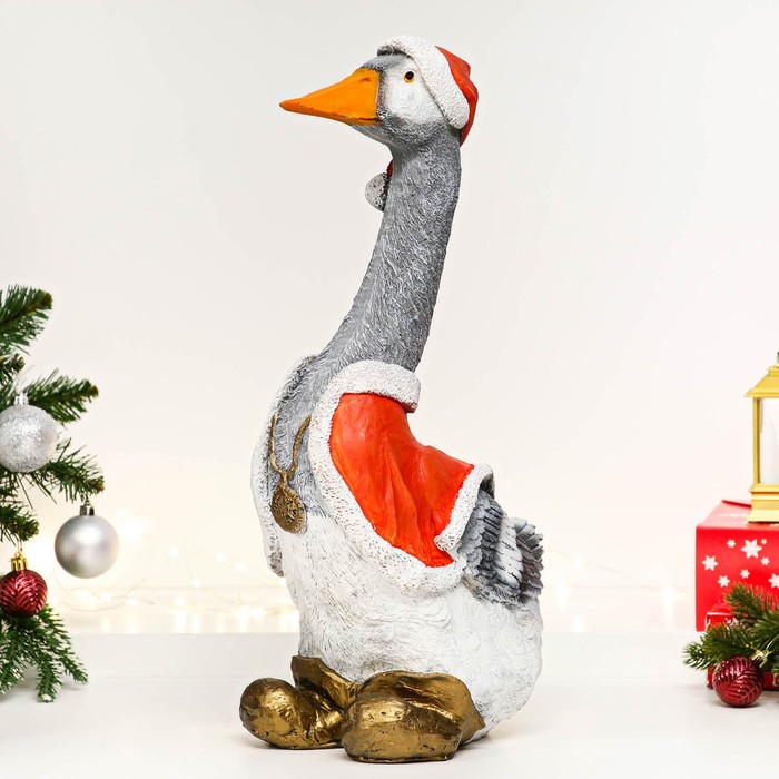 

Фигура "Новогодний гусь" 48см