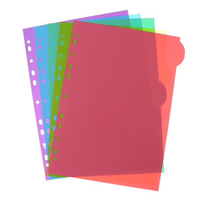Разделитель листов A4 (245 x 305 мм) цветовой, 5 листов, 