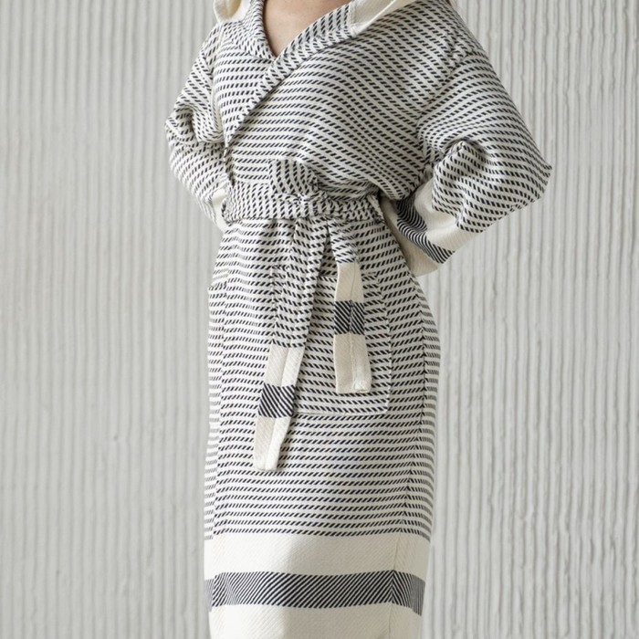фото Халат банный женский «ризе», размер s-m, цвет серый pasionaria