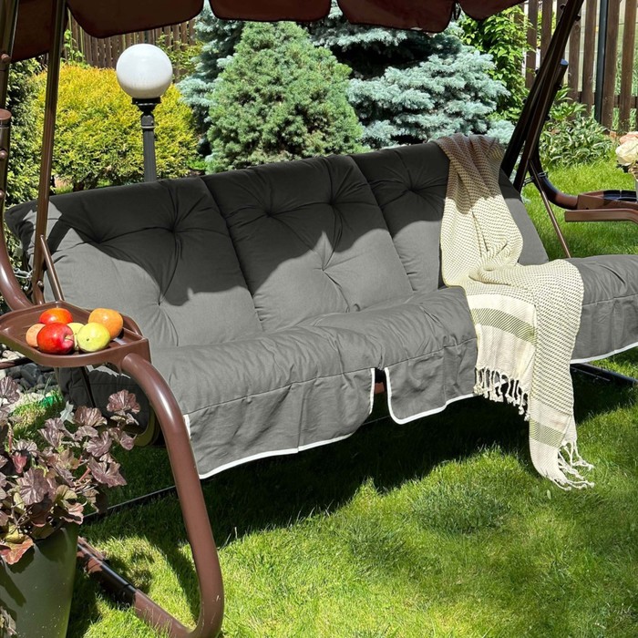 фото Подушка для качелей «билли», размер 50х60х180 см, цвет серый pasionaria