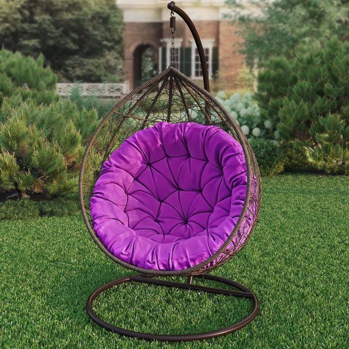 Подушка для качелей «Вилли», диаметр 115 см, цвет фиолетовый подушка для качелей сири диаметр 115 см цвет красный