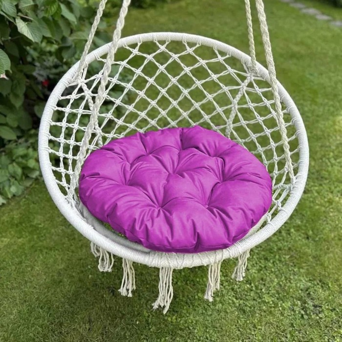 Подушка для качелей «Вилли», диаметр 60 см, цвет фиолетовый подушка для качелей сири диаметр 115 см цвет красный