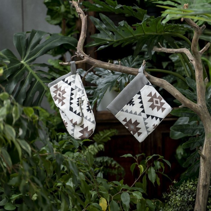 фото Прихватка-варежка «сельта», размер 14х26 см, цвет серый pasionaria