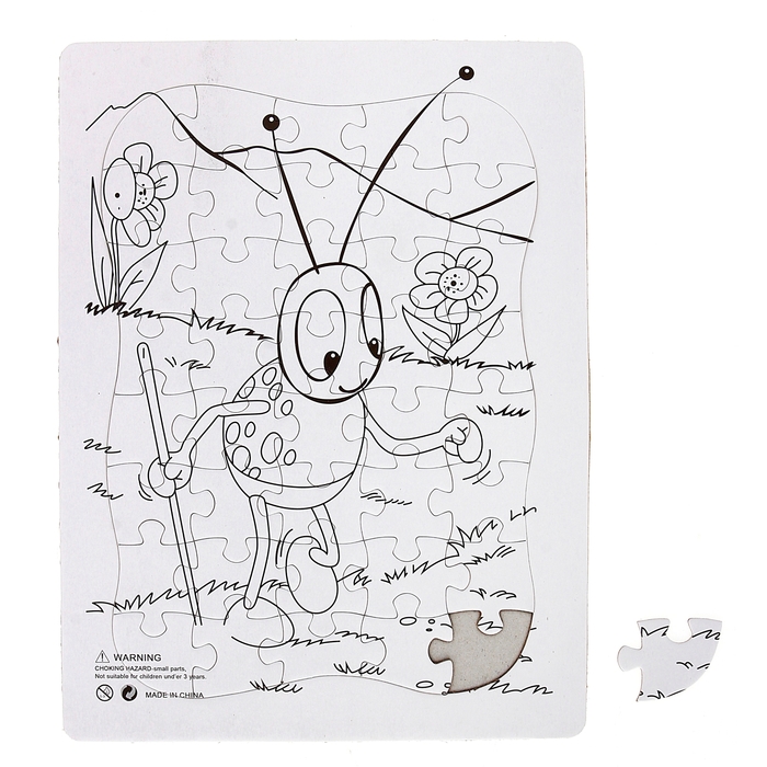 Раскраска-пазл "Сверчок" картинка 40 элементов